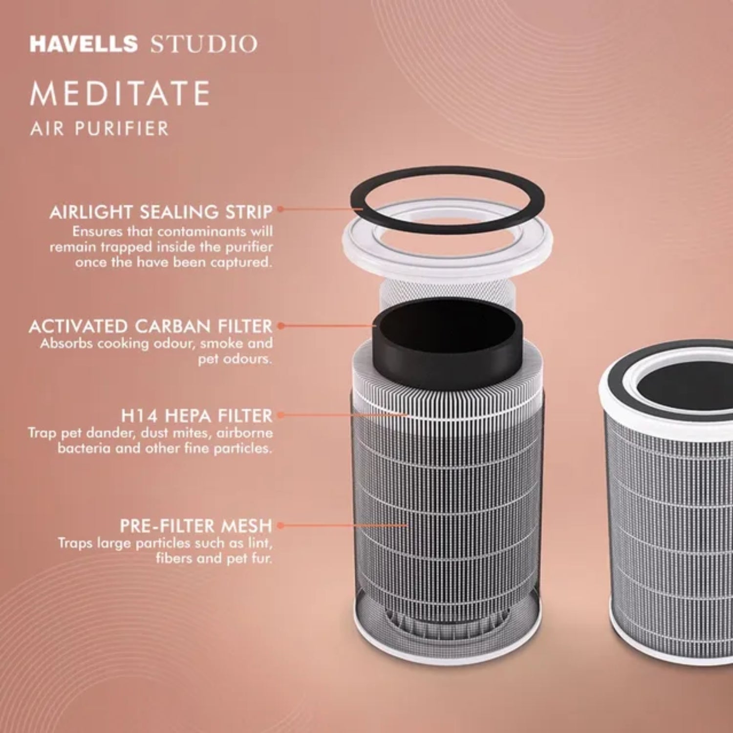 Havells Meditate AP 250 Air Purifier - Silver_5