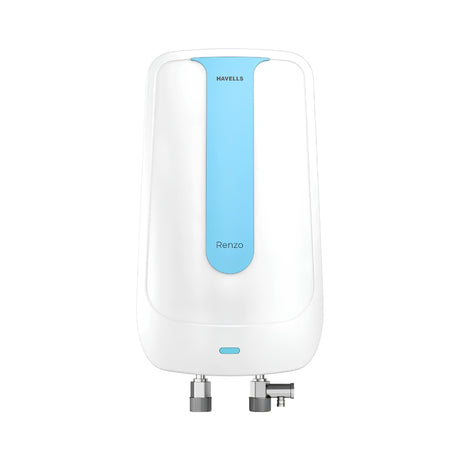 Havells Renzo Instant Water Heater 3 L - White and Blue_Front View