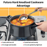 Hawkins Futura HA Nonstick Cookware with Lid 3 L - Black
