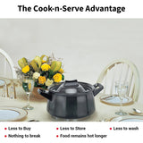 Hawkins Futura HA Nonstick Cookware with Lid 3 L - Black