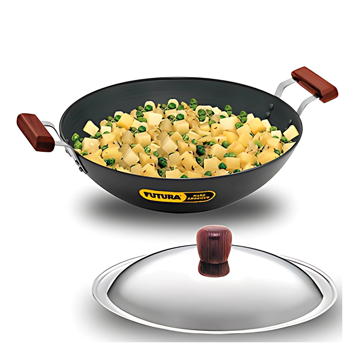 Hawkins Futura HA Deep Fry Pan with Lid 5 L - Black