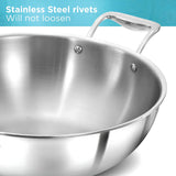 Hawkins Pro Tri-Ply Deep Fry Pan with SS Lid 5 L