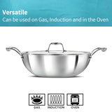 Hawkins Pro Tri-Ply Deep Fry Pan with SS Lid 5 L