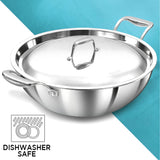 Hawkins Pro Tri-Ply Deep Fry Pan with SS Lid 6 L