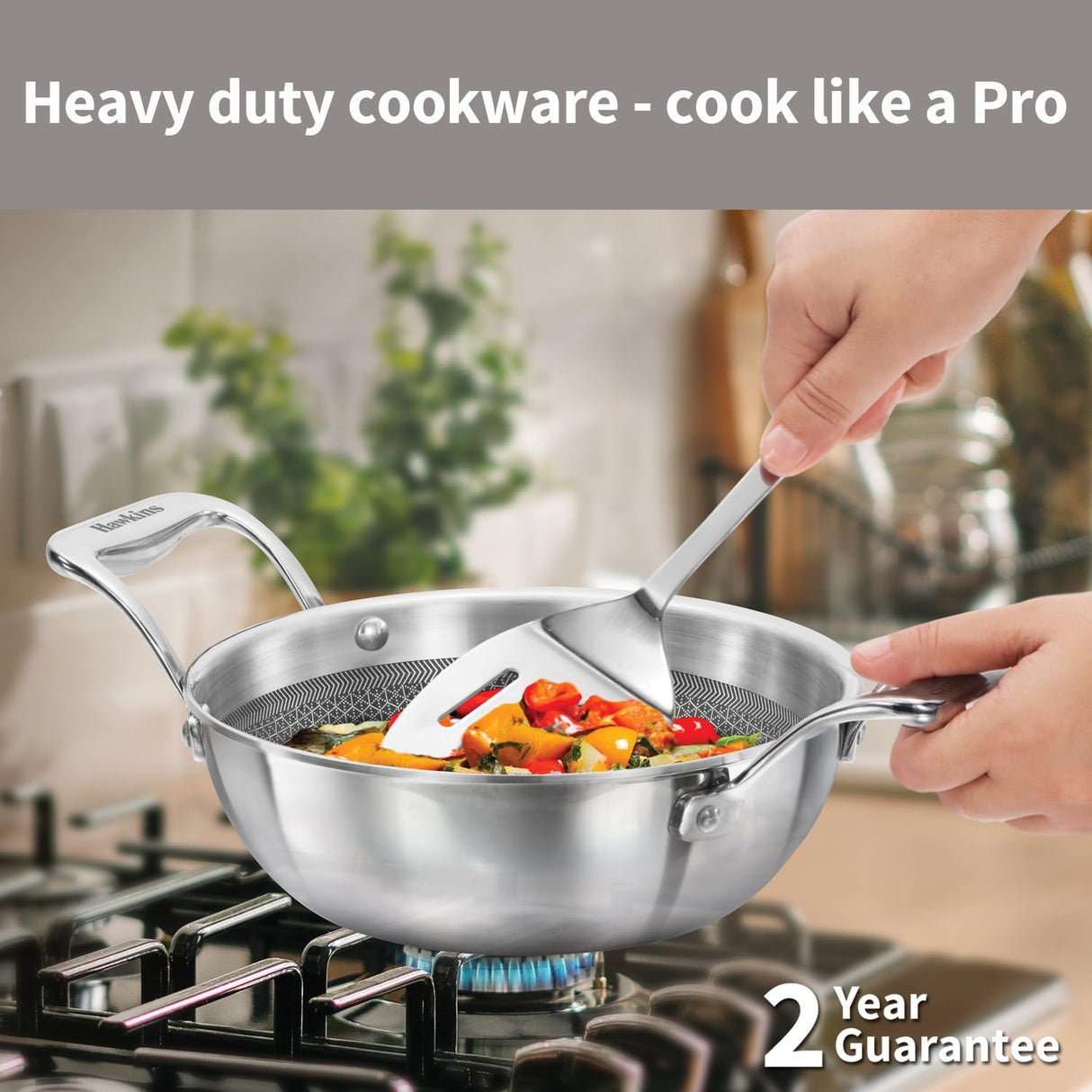 Hawkins Tri-Ply Deep Fry Pan SS Cookware 1.5 L