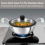 Hawkins Tri-Ply Deep Fry Pan SS Cookware 1.5 L