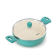 Hawkins Aqua Die Cast Cook n Serve Casserole with Glass Lid (IUC30G) 3 L \ 26 cm - Aqua Blue_1