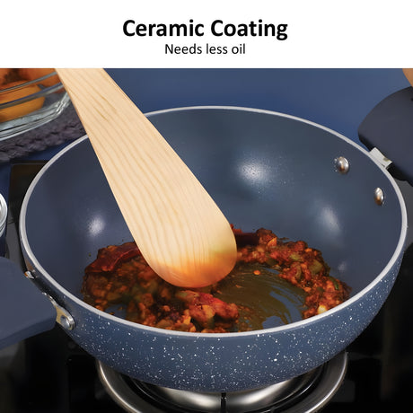 Hawkins Ceramic Non Stick Kitchen (24ICGP) Gift Set 3 Piece - Grey_2
