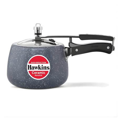 Hawkins Ceramic Nonstick Pressure Cooker (ICC30) 3 L - Grey_1