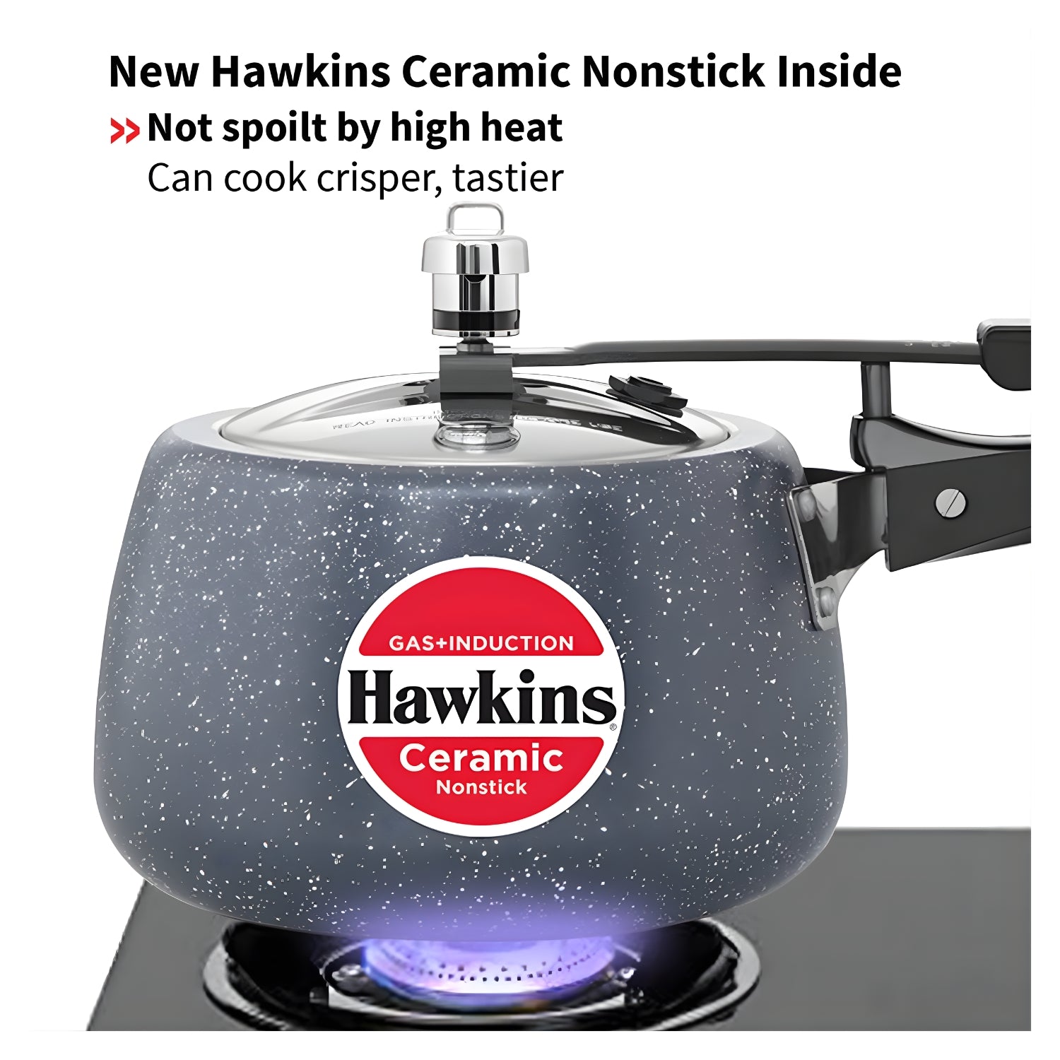 Hawkins Ceramic Nonstick Pressure Cooker (ICC30) 3 L - Grey_6