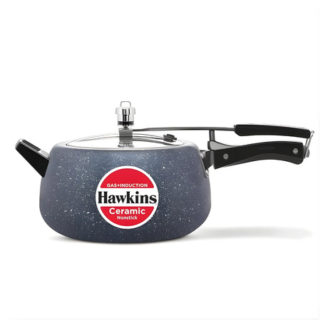Hawkins Ceramic Nonstick Pressure Cooker (ICC50) 5 L - Grey_1
