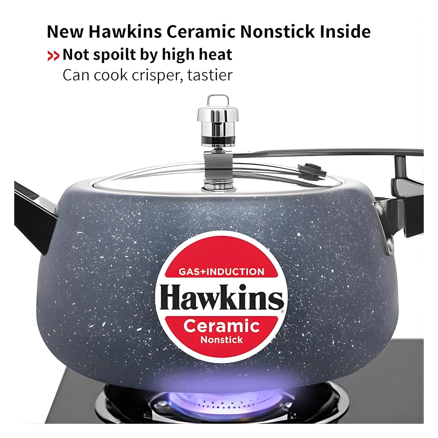 Hawkins Ceramic Nonstick Pressure Cooker (ICC50) 5 L - Grey_6