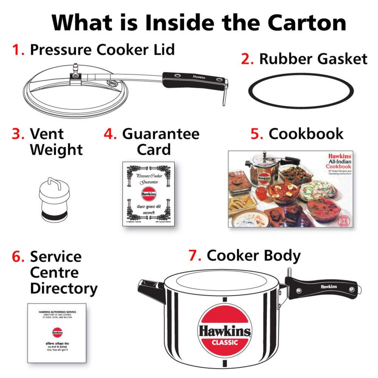 Hawkins Classic Aluminium Pressure Cooker (CL50) 5 L_4
