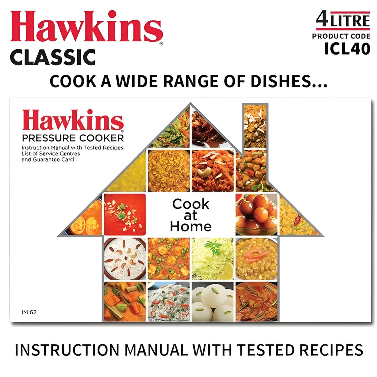 Hawkins Classic Aluminium Pressure Cooker (ICL40) 4 L_5