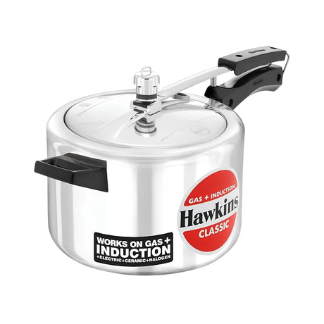 Hawkins Classic Aluminium Pressure Cooker (ICL50) 5 L_Front View
