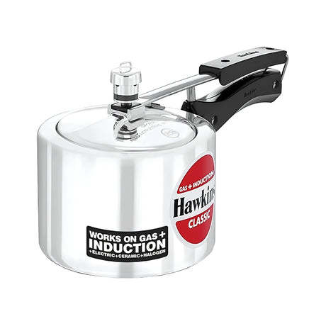 Hawkins Classic Tall Aluminium Pressure Cooker (ICL2T) 2 L_Front View
