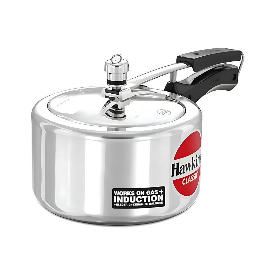 Hawkins Classic Wide Aluminium Pressure Cooker (ICL3W) 3 L – Chera