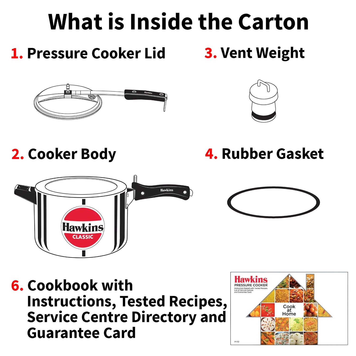 Hawkins Classic Wide Body Aluminium Pressure Cooker (CL8W) 8 L_9