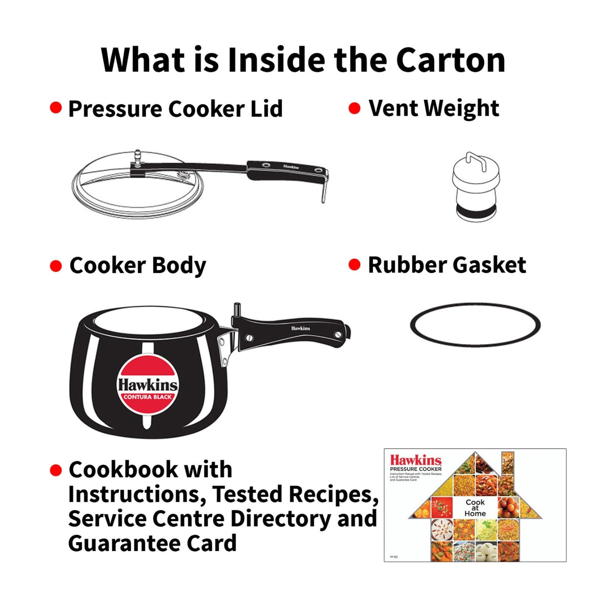 Hawkins Contura Hard Anodised Pressure Cooker (CB30) 3 L - Black_8