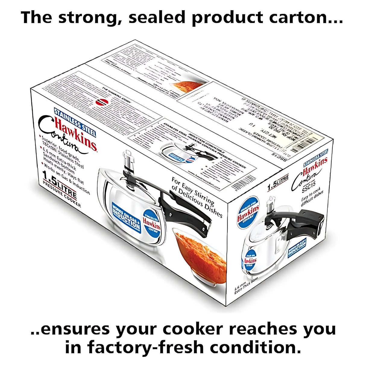 Hawkins Contura SS Pressure Cooker (SSC15) 1.5 L_3
