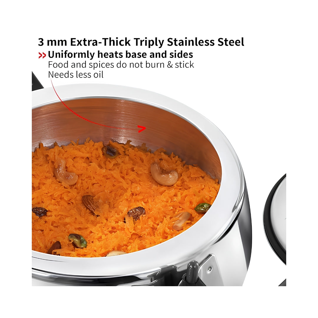 Hawkins Contura Triply Stainless Steel Pressure Cooker (SSTCO35) 3.5 L_Features3