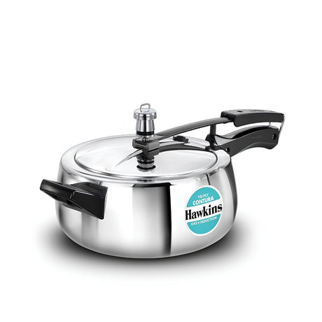 Hawkins Contura Triply Stainless Steel Pressure Cooker (SSTCO35) 3.5 L_Front View