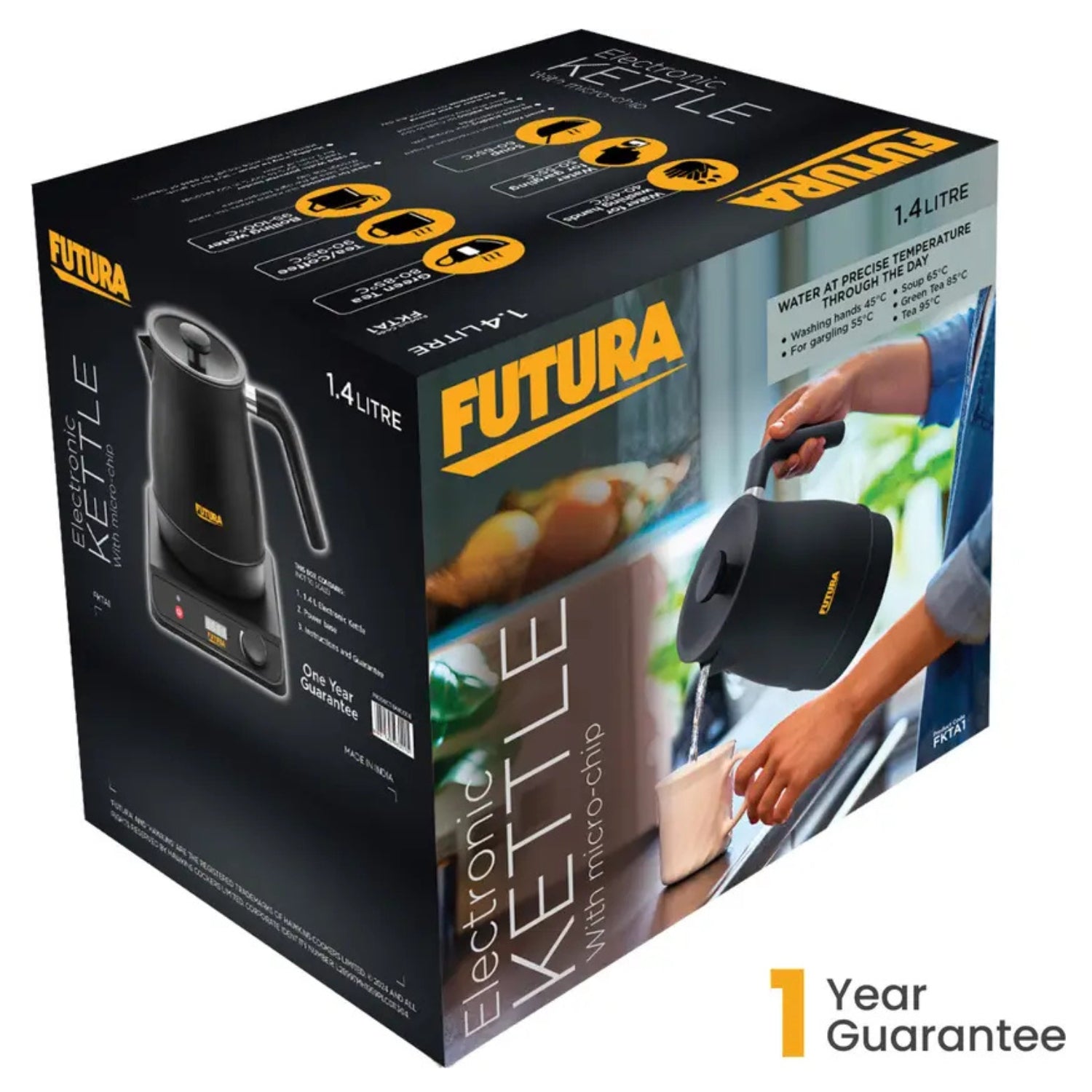 Hawkins Futura FKTA1 1200 W Smart Electronic Kettle 1.4 L – Black_8