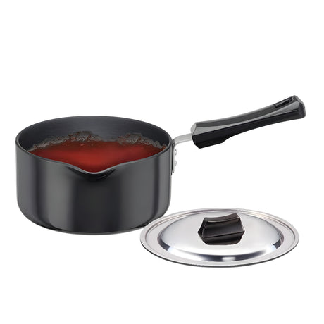 Hawkins Futura Hard Anodised Sauce Pan with SS Lid (IAS20S) 2 L - Black_1