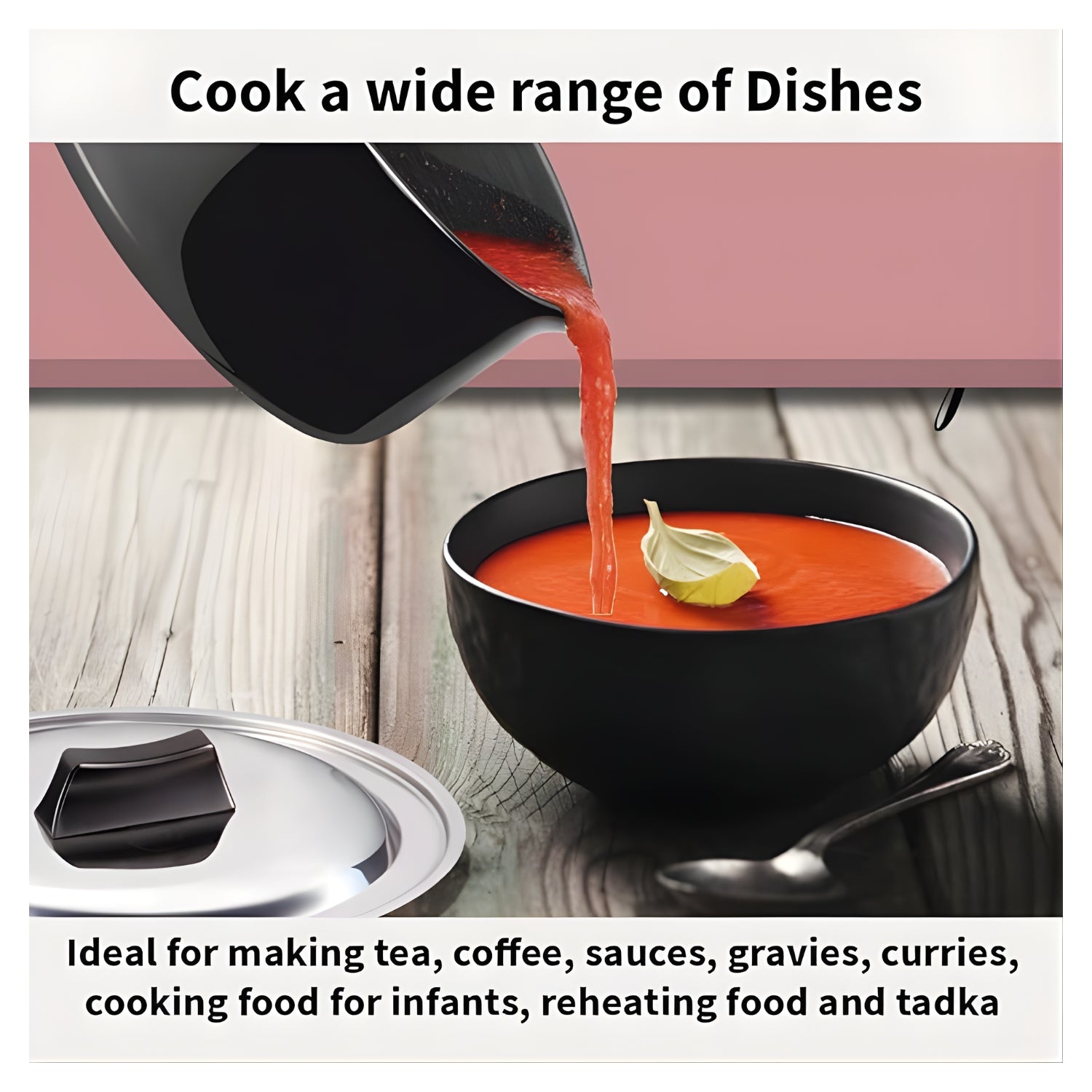 Hawkins Futura Hard Anodised Sauce Pan with Stainless Steel Lid (IAS15S) 1.5 L - Black_5