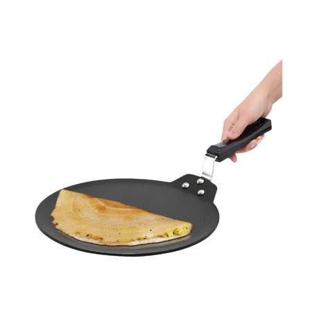 Hawkins Futura Non Stick Dosa Tawa (INDT30) 30 cm _ 3.7 L - Black_Front View
