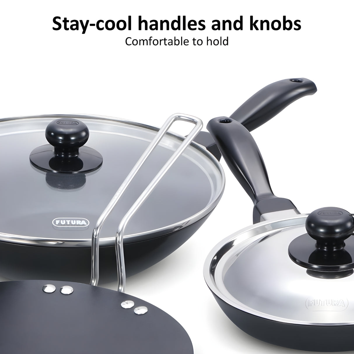 Hawkins Futura Non Stick Kitchen (24NSGP) Gift Set 3 Piece - Black_8