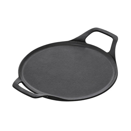 Hawkins Futura Reinforced Cast Iron Tawa (CIDT27) 27 cm - Black_Front View