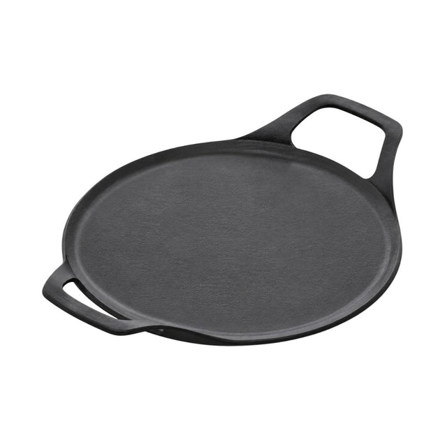 Hawkins Futura Reinforced Cast Iron Tawa (CIDT27) 27 cm - Black_Front View