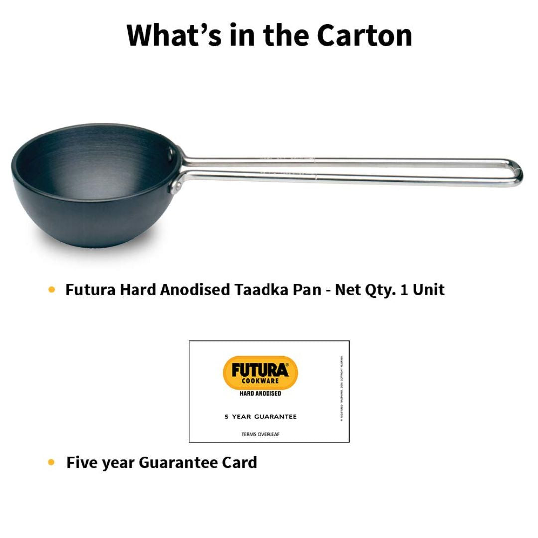 Hawkins Hard Anodised Tadka Pan 10 cm _ 0.24 L - Black_Carton