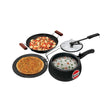 Hawkins Hard Anodised Triniti Kitchen (PCWSET1) Set 3 Piece - Black_Front View