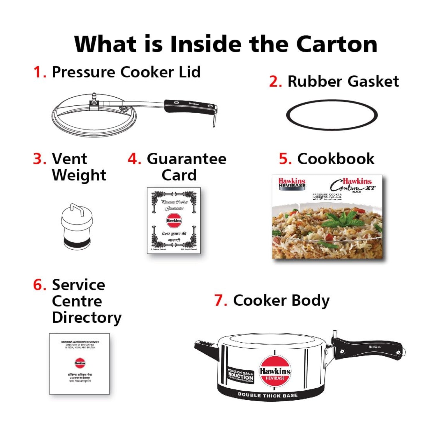 Hawkins Hevibase Aluminium Pressure Cooker (IH35) 3.5 L_5