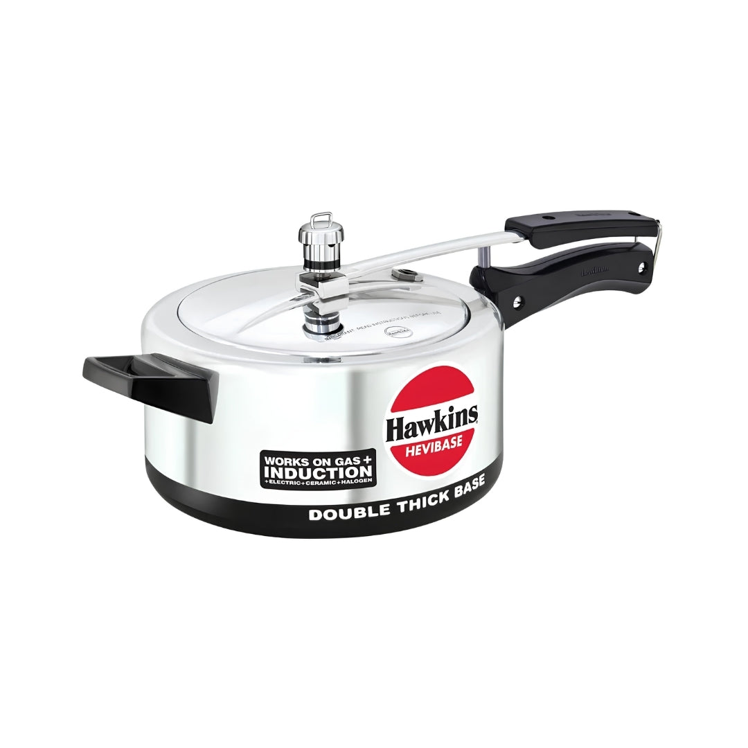 Hawkins Hevibase Aluminium Pressure Cooker (IH35) 3.5 L_Front View