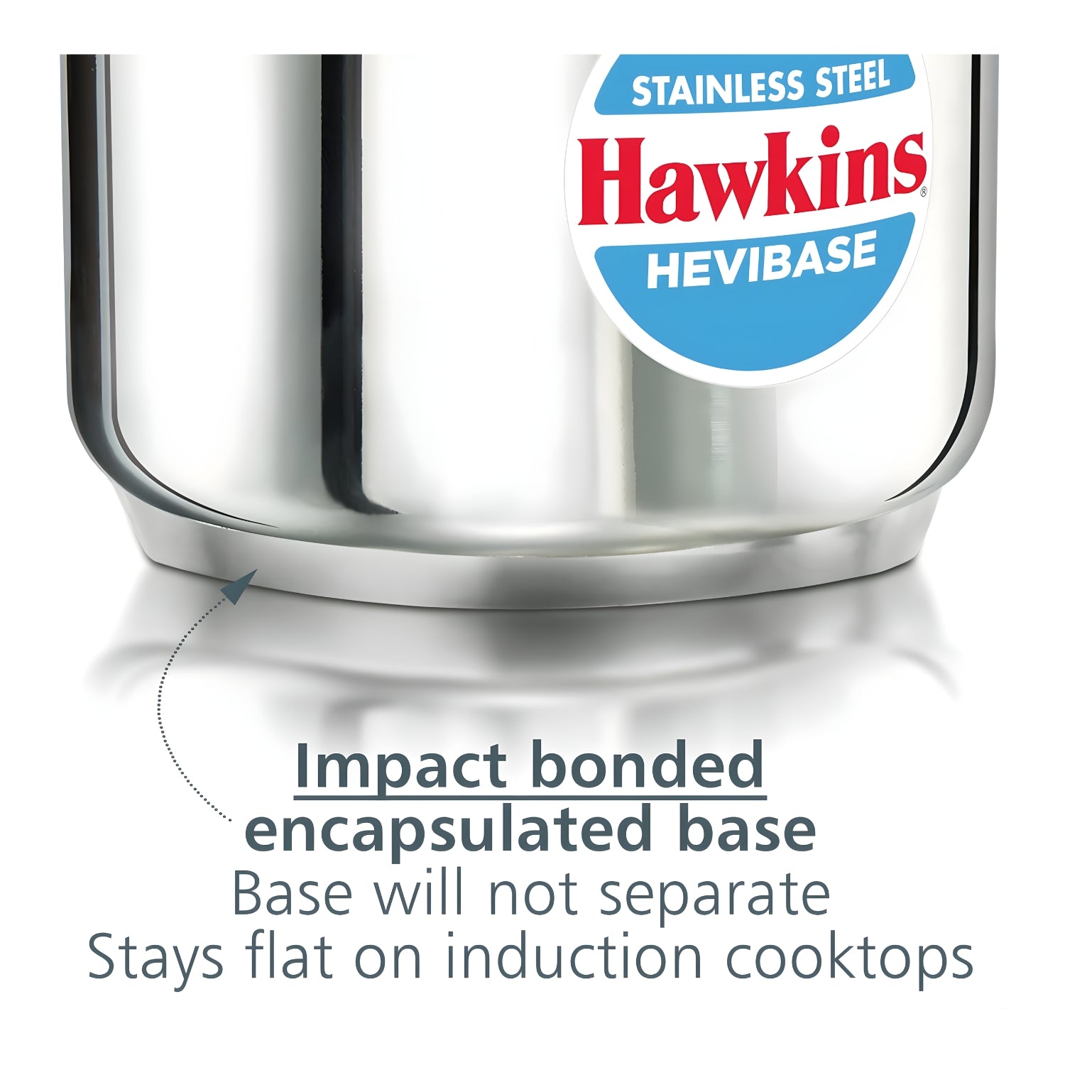 Hawkins Hevibase Stainless Steel Pressure Cooker (HSI3T) 3 L_3