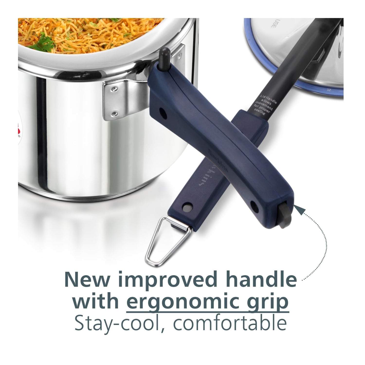 Hawkins Hevibase Stainless Steel Pressure Cooker (HSI3T) 3 L_5