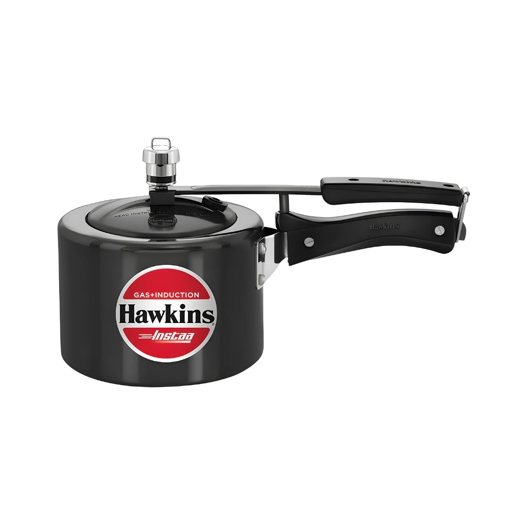Hawkins Instaa Hard Anodised Tall Pressure Cooker (IIH2T) 2 L - Black_Front View