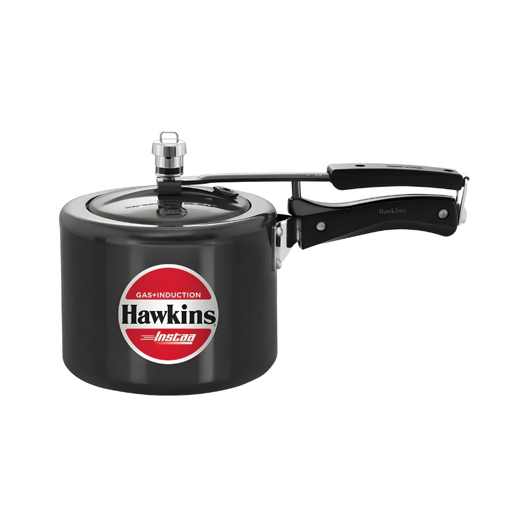 Hawkins Instaa Hard Anodised Tall Pressure Cooker (IIH3T3) L - Black_Front View