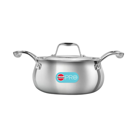 Hawkins Pro Tri-Ply Handi with SS Lid (PSH20S) 16 cm_Front View