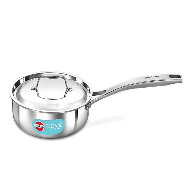 Hawkins Pro Tri-Ply Sauce Pan with SS Lid (PSSP15S) 1.5 L_1