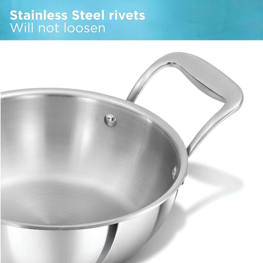 Hawkins Pro Tri-Ply Stainless Steel Deep Fry Pan with Lid (PSK15S) 20 cm_Features_6