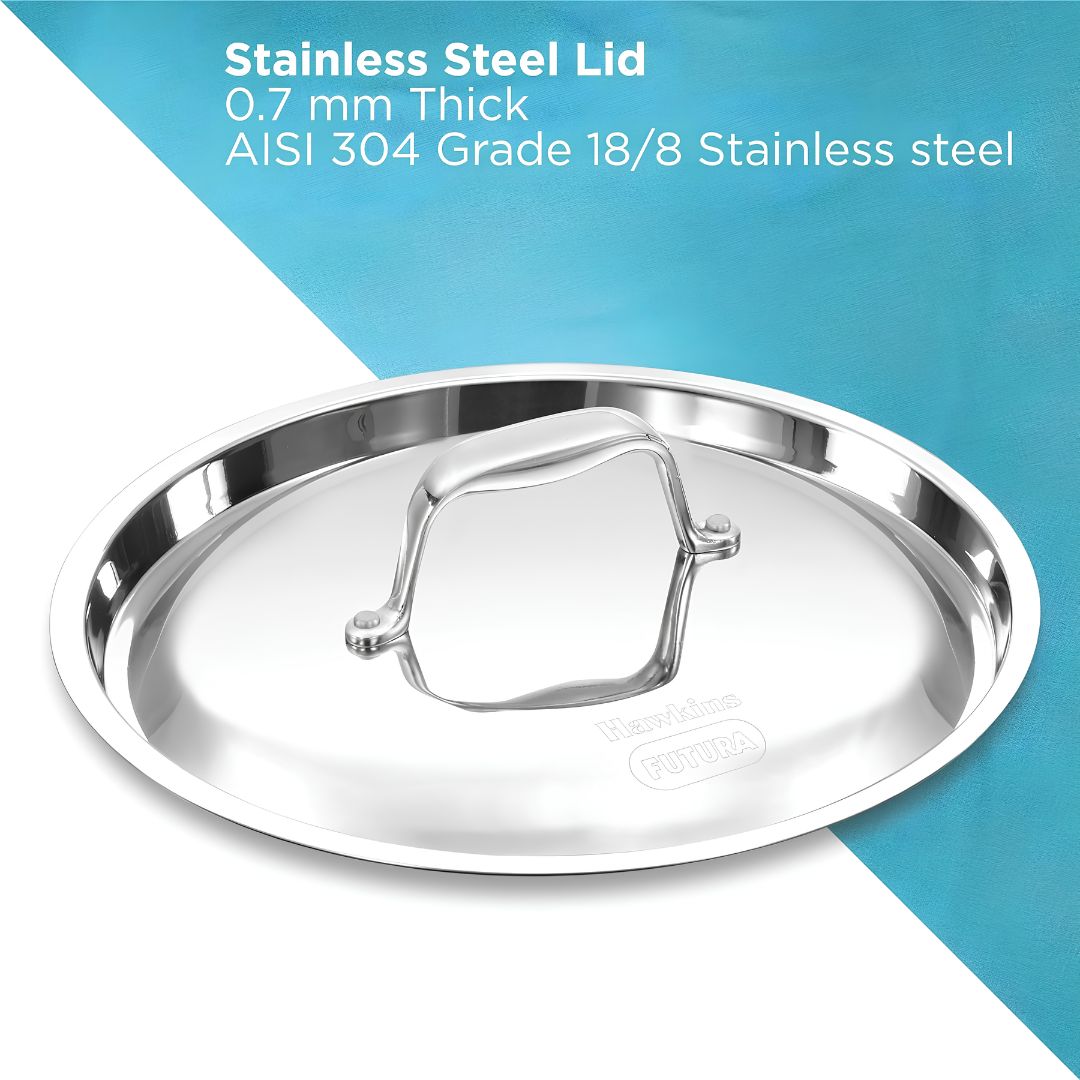 Hawkins Pro Tri-Ply Stainless Steel Deep Fry Pan with Lid (PSK15S) 20 cm_Features_8