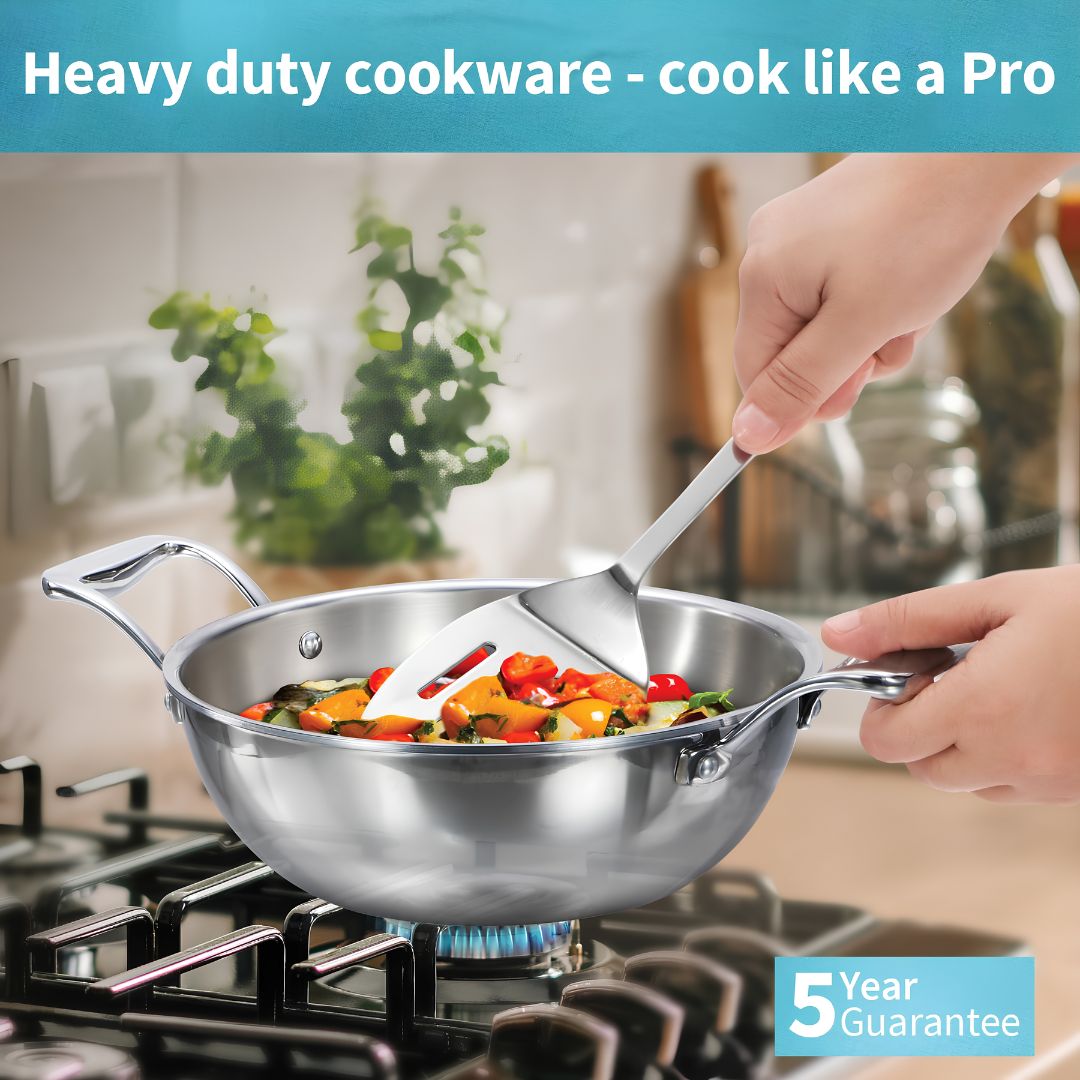 Hawkins Pro Tri-Ply Stainless Steel Deep Fry Pan with Lid (PSK35S) 26 cm_Features_1