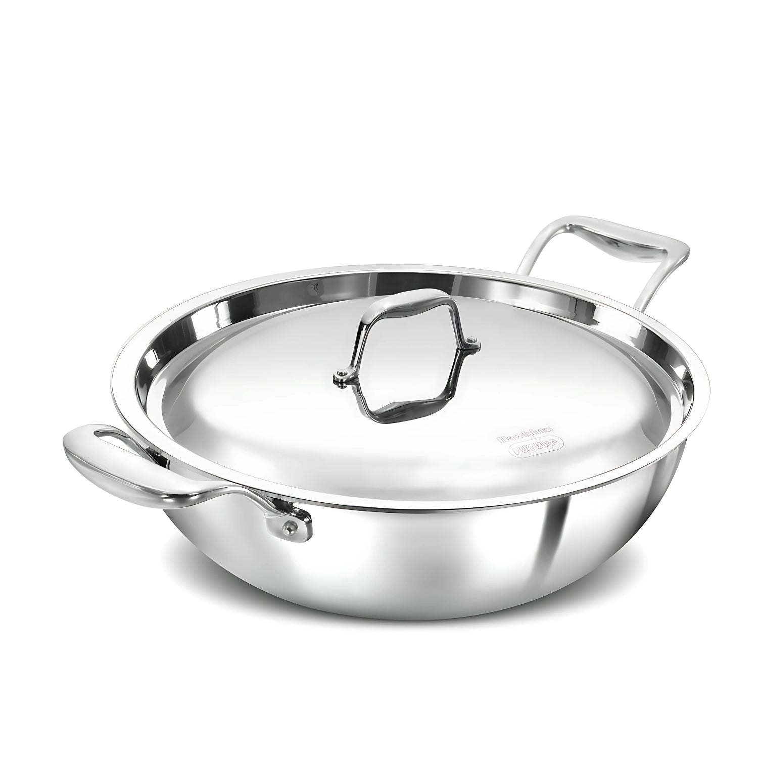 Hawkins Pro Tri-Ply Stainless Steel Deep Fry Pan with Lid (PSK50S) 5 L_1