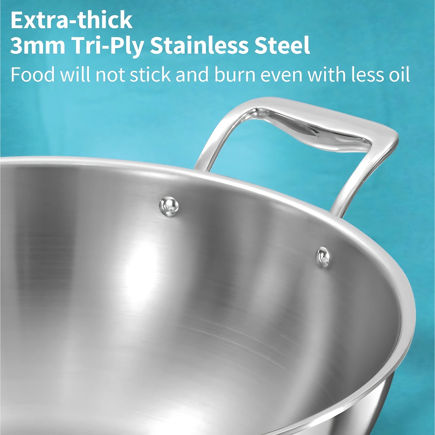 Hawkins Pro Tri-Ply Stainless Steel Deep Fry Pan with Lid (PSK60S) 6 L_2