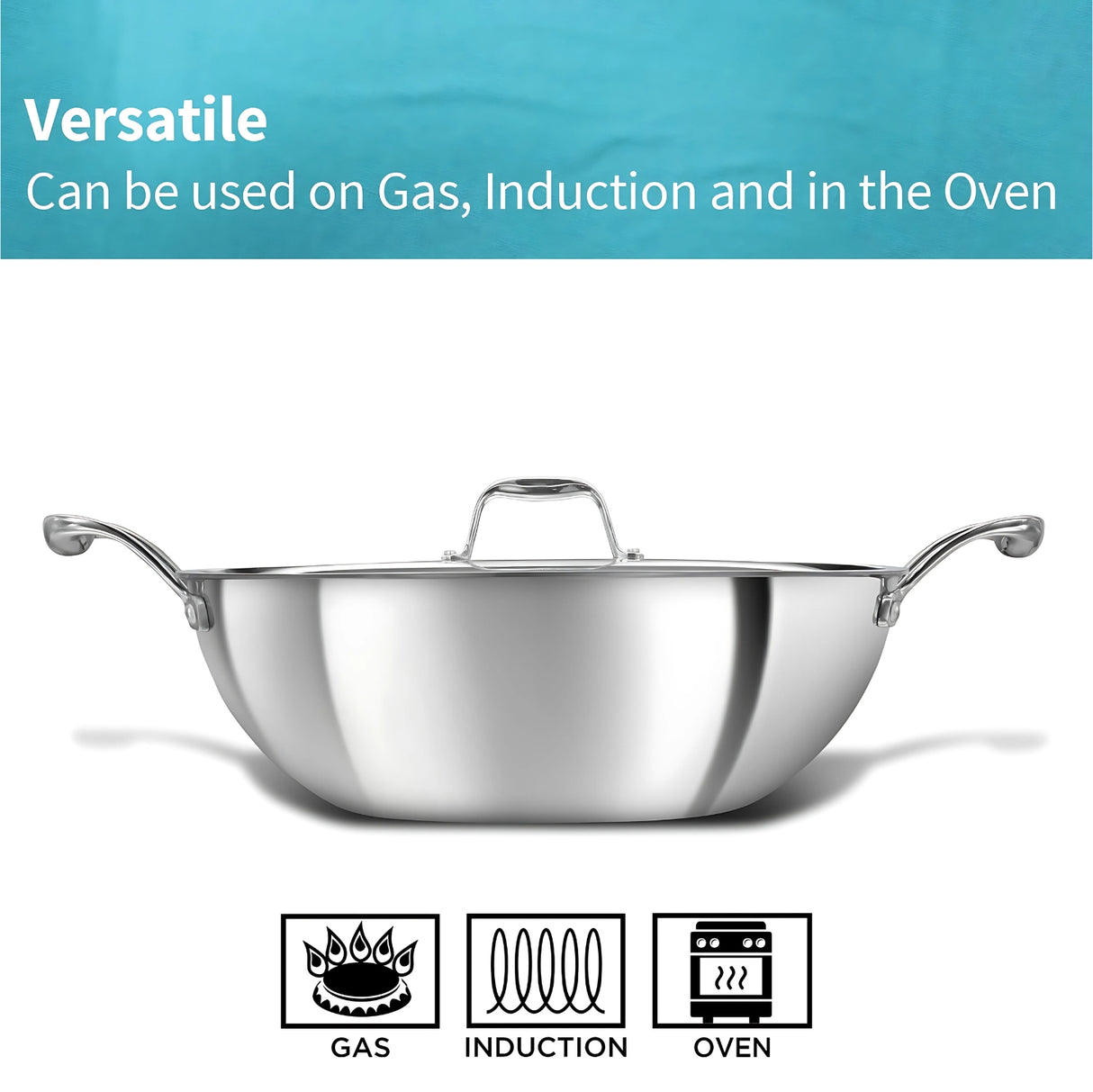 Hawkins Pro Tri-Ply Stainless Steel Deep Fry Pan with Lid (PSK60S) 6 L_3