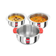 Hawkins SS Triply Metro Patila (23SGP) Combo Set 1.5 L 2 L 2.5 L - Silver_Front View